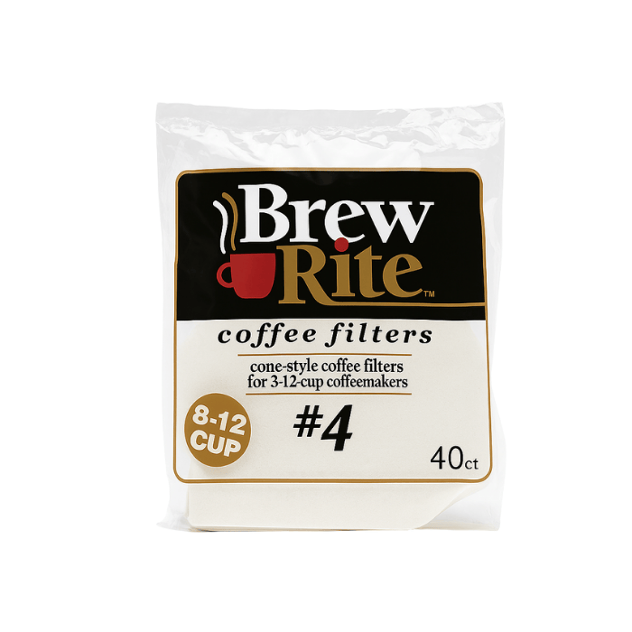 Brewrite Filtro Cafe Cono #4 X40 Unidades