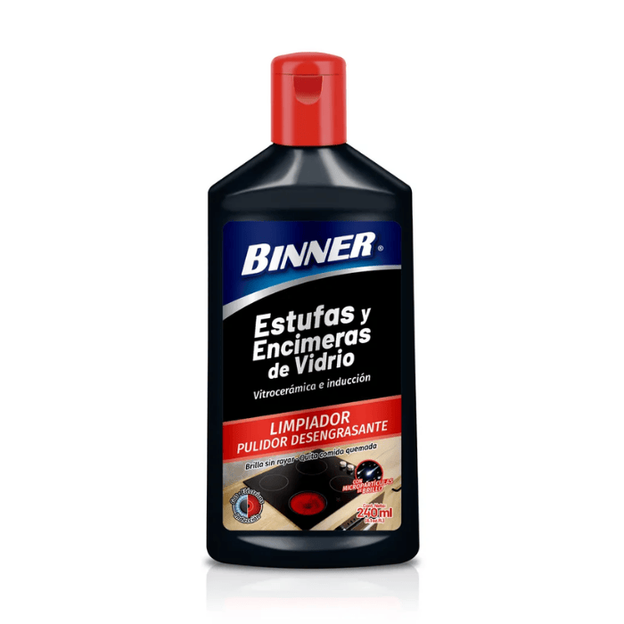 Binner Limpiador Desengrasante para Estufas de Cristal Aerosol 240ml
