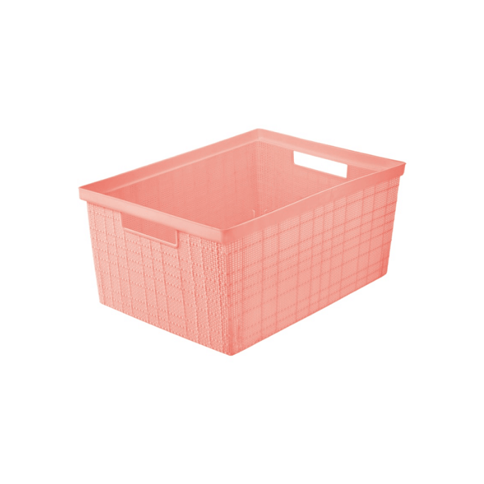 Canastilla Yute No 1 Rosado Coral - Pica
