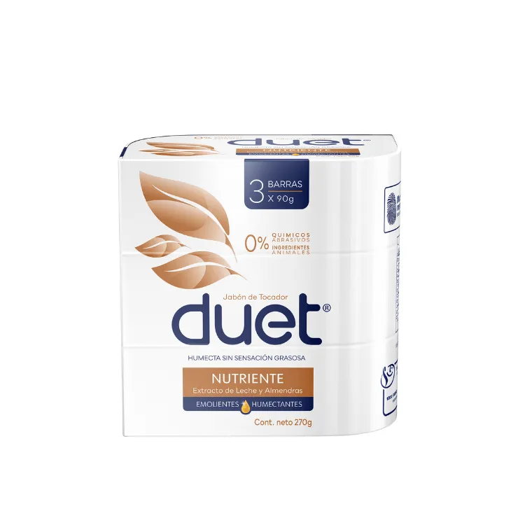 [7861048608466] Duet Jabón Nutriente x3 Unidades