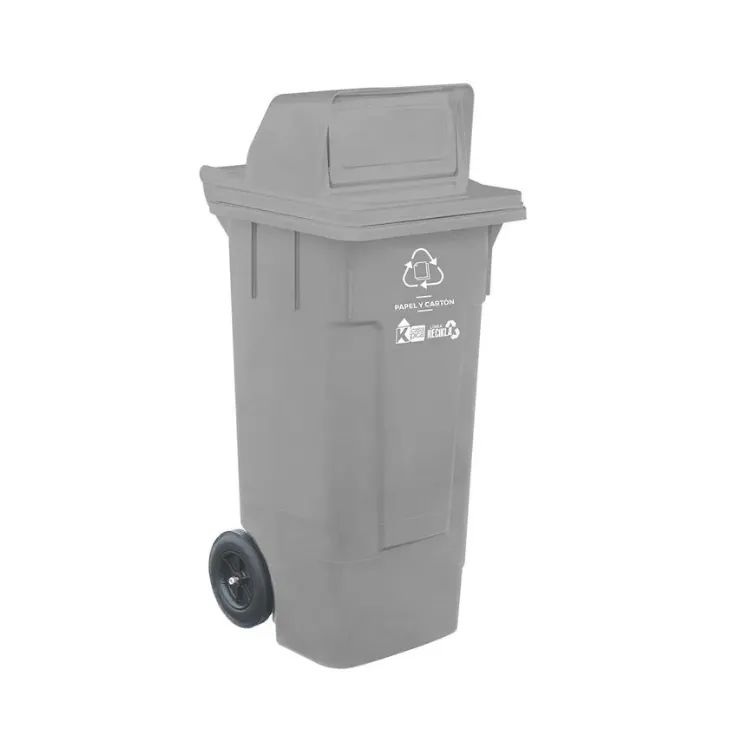 Tacho Hercules Reciclaje Buzon Grande 132 L Gris
