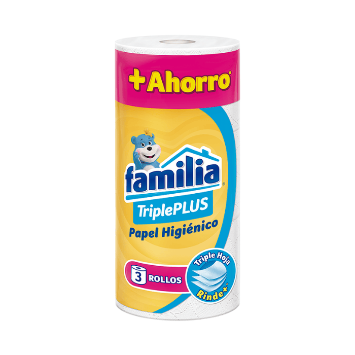 Familia Papel Higiénico Triple Plus x3 Unidades
