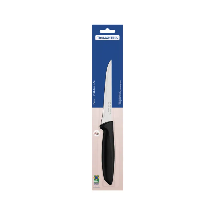 Cuchillo P/Deshuesar 5" Negro Plenus Tramontina 