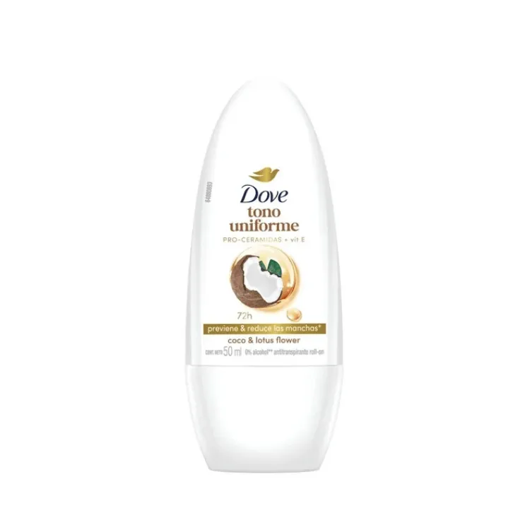 Dove Desodorante Roll On Clear Tone Coco 50ml