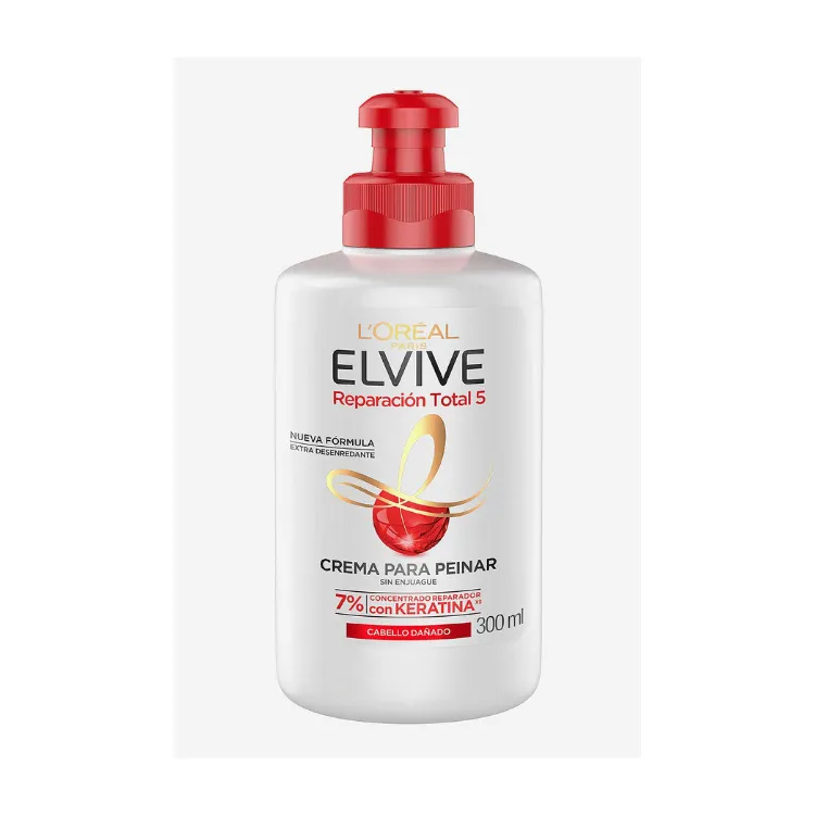 Crema De Peinar Elvive Reparación Total 300ml
