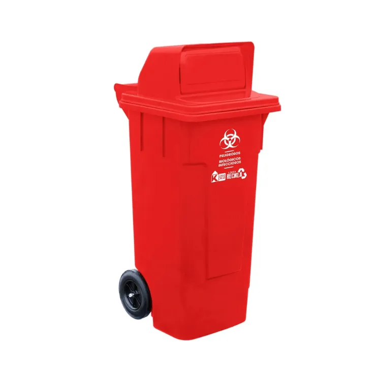 [12267] Tacho Hercules Reciclaje Buzón Grande 132 L Rojo