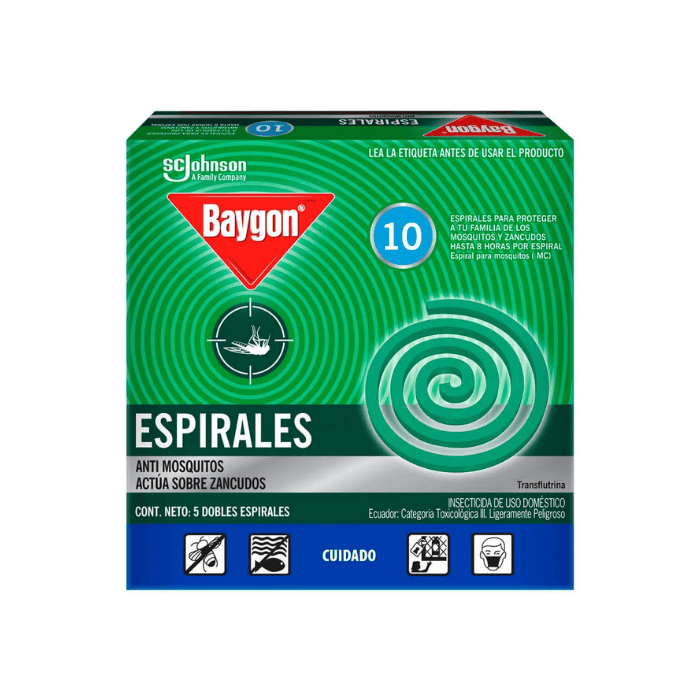Baygon Insecticida En Espiral x10 Unidades