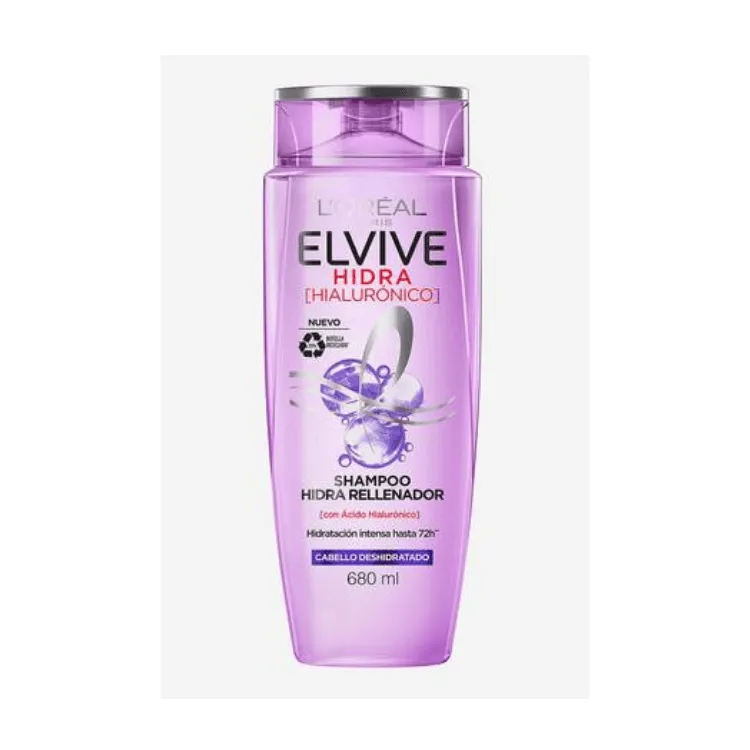 [7509552845891] Loreal Elvive Shampoo Hydra Hyaluronico 680ml