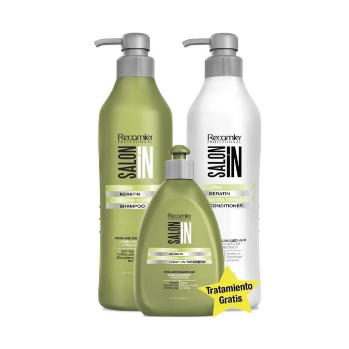 Salon In Pack Ultra Force Shampoo+Acondicionador+Tratamiento