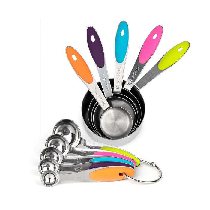 Tazas Cucharas Metálicas De Medición