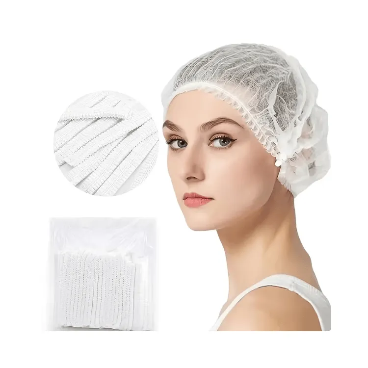 [7862135238771] Gorra Desechable Espiral Blanca 17-18g Sin Registro Sanitario x100 Unidades