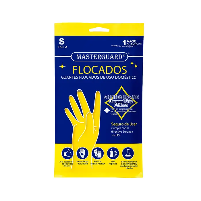 Masterguard Guante Flocados Talla S