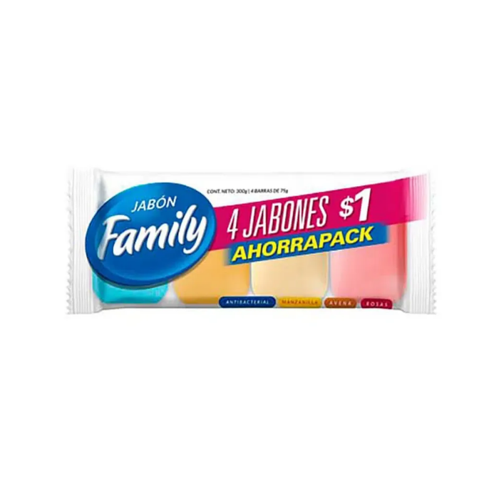 [14138] Jabón Family Ahorrapack X4 Unidades 300g