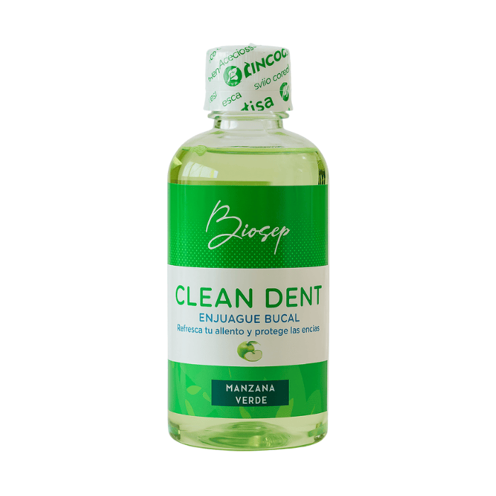 Enjuague Bucal Clean Dent Manzana Verde 250ml