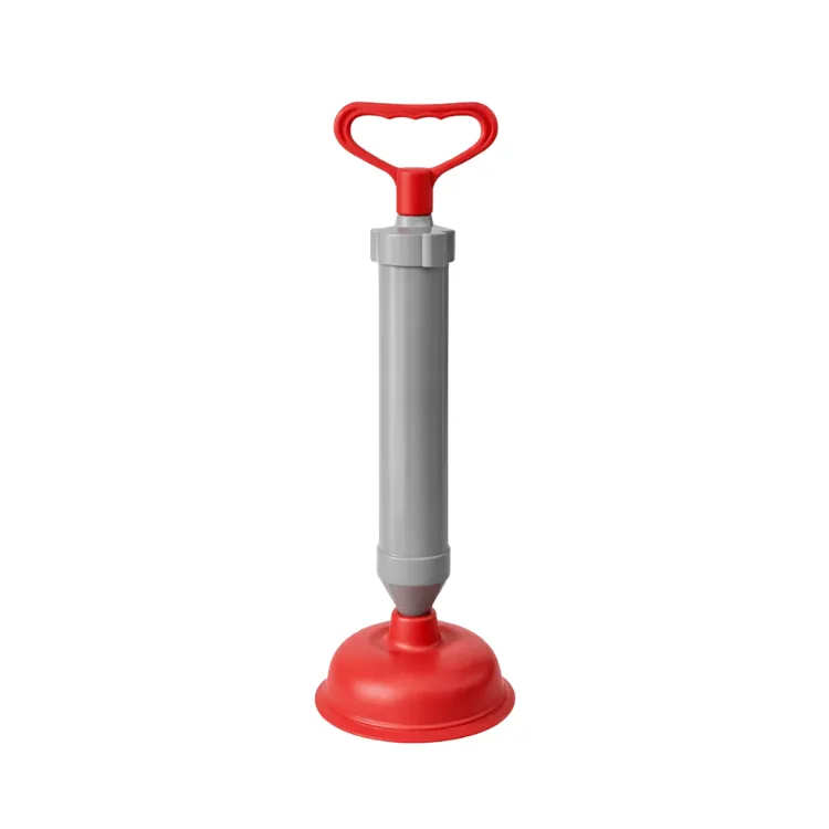 [7862135234537] Destapacaño 16cm Diametro / 46cm Largo Mango Gris Bomba