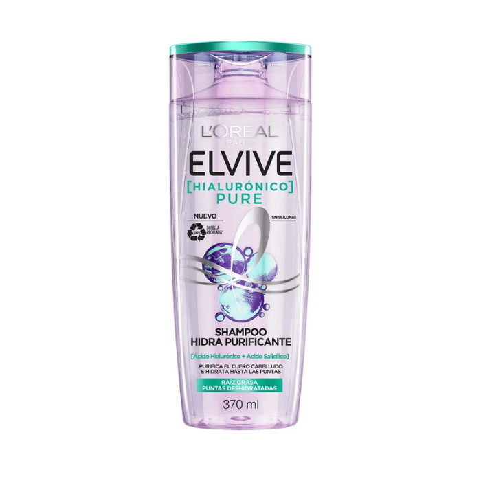Shampoo Loréal París Elvive Hialurónico Pure 370ml