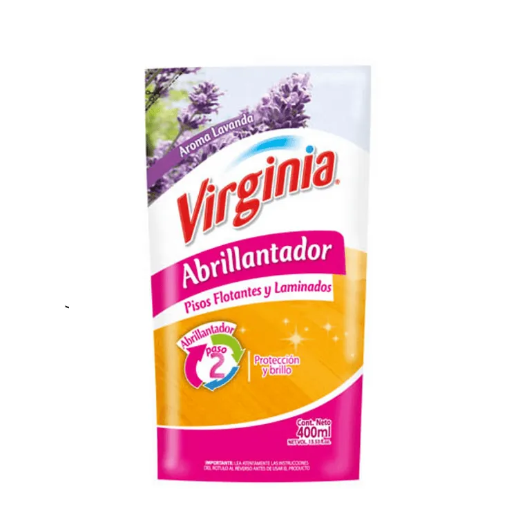 Virginia Abrillantador Lavanda Pisos Flotantes y Laminados 400ml 