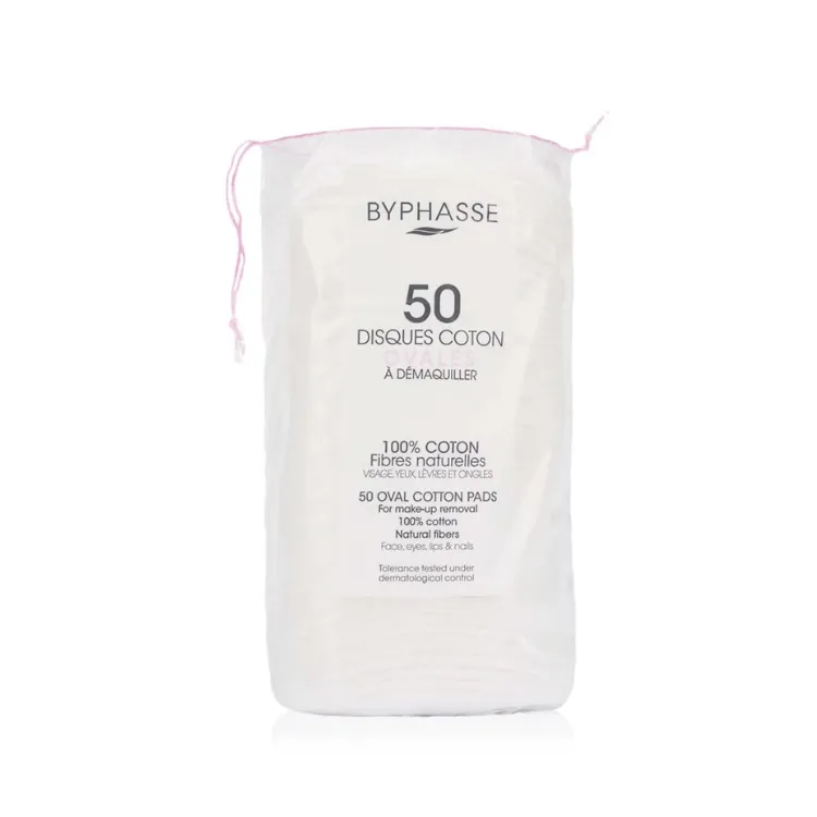 Byphasse Discos Algodon Ovales Desmaquillantes x50 Unidades