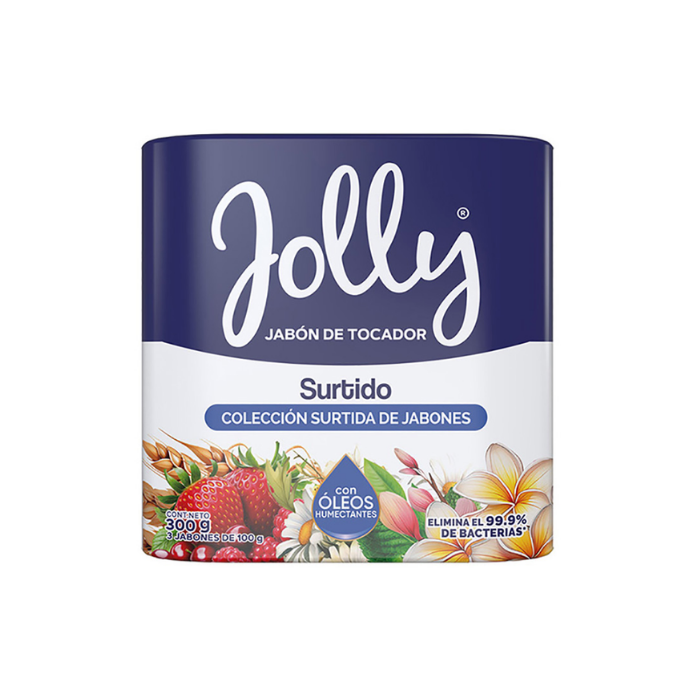 Jolly Jabón Antibacterial X3 Unidades 300g