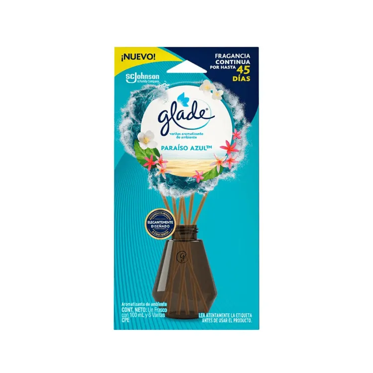 Glade Varitas Aromatizantes Paraiso Azul 100ml