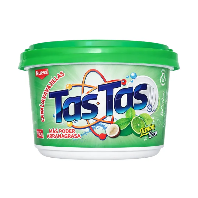 Tas Tas Crema Lavavajilla Limón 950g