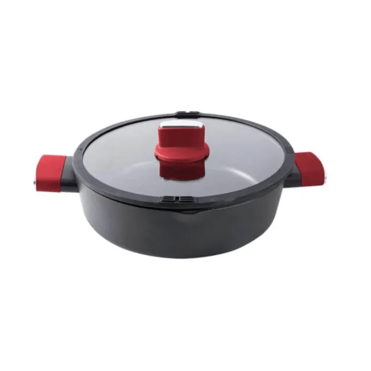 [15699] Betty Crocker Cacerola C/Tapa De Vidrio 28cm