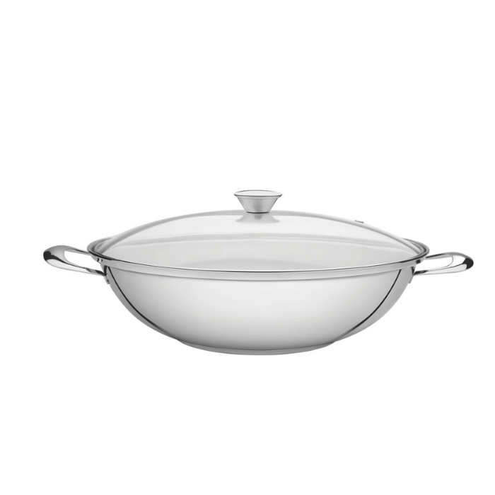 Tramontina Wok De Acero Inoxidable C/Tapa 34cm