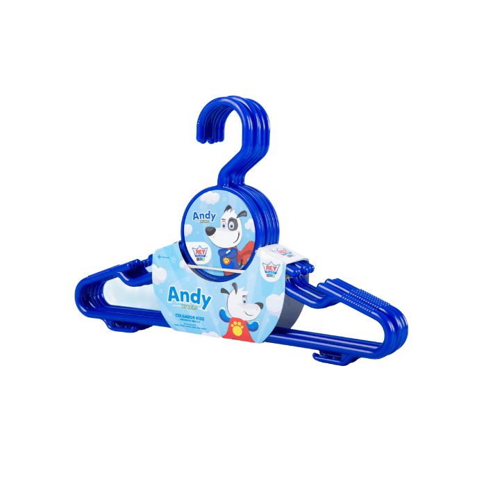 Colgador Kids Decorado Niño x6 Reyplast