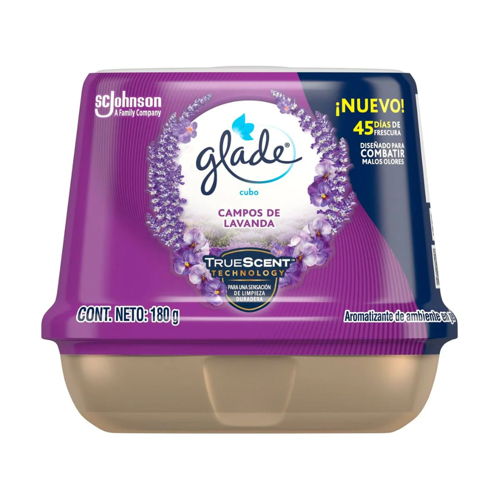 Glade Gel Cubo Campos De Lavanda 180g