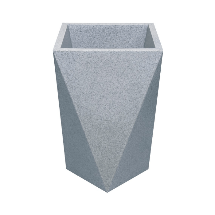 Macetero Deco Stone 39L Bajo Gris Pica