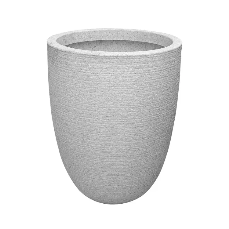 [7861212391699] Macetero Deco Stone Jaspe Alto 64L Gris - Pica