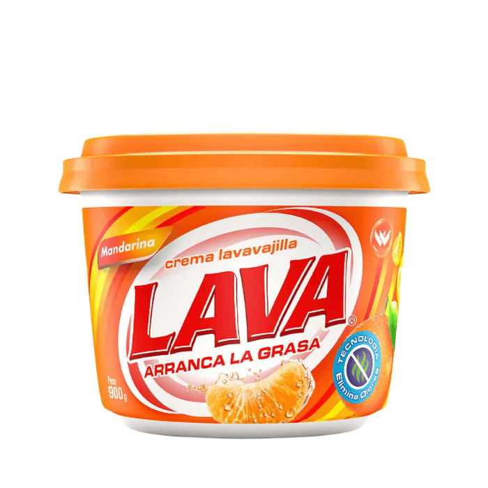 [7861036713288] Crema Lavavajilla Lava Mandarina 900g