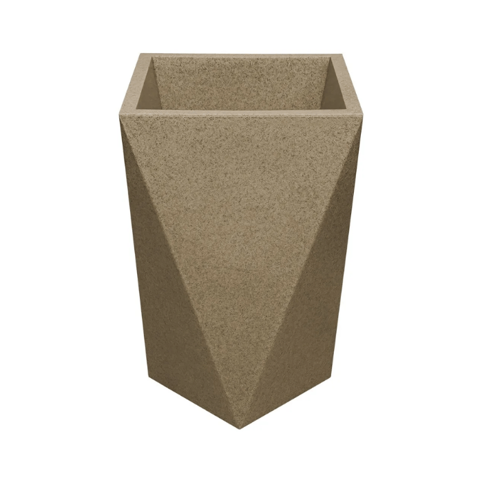 Macetero Deco Stone Bajo 39L Beige Pica
