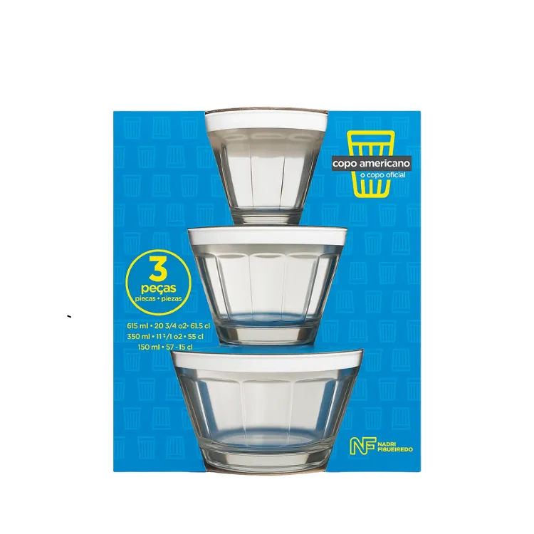Juego Cuenco De Vidrios X3 Pzs S150