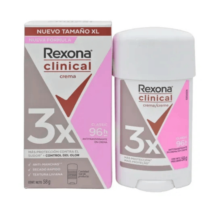 Desodorante Rexona Stick Clinical Classic 48g x2