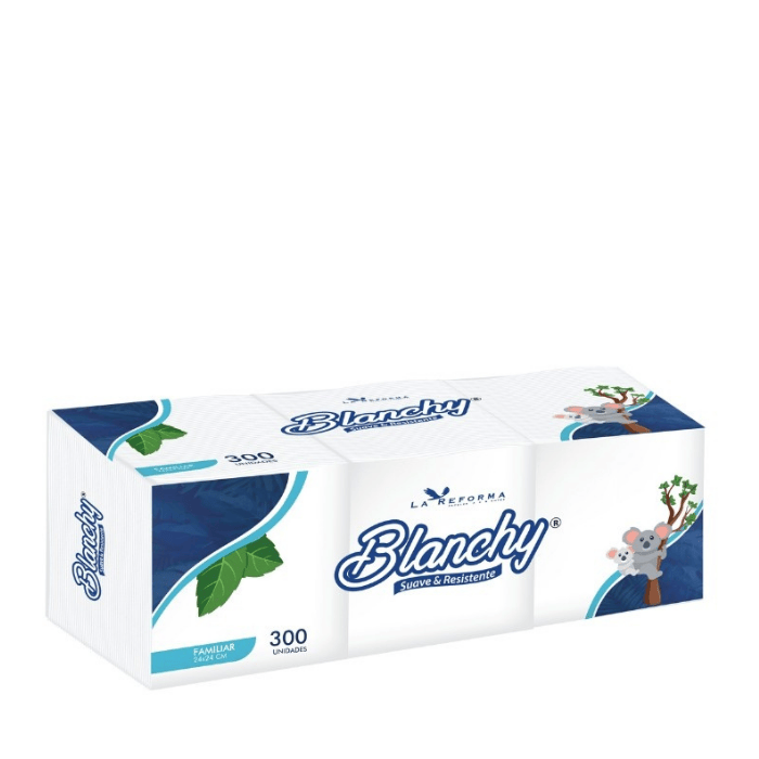 [7862130300145] Servilleta Blanchy 24x24cm x300 Unidades