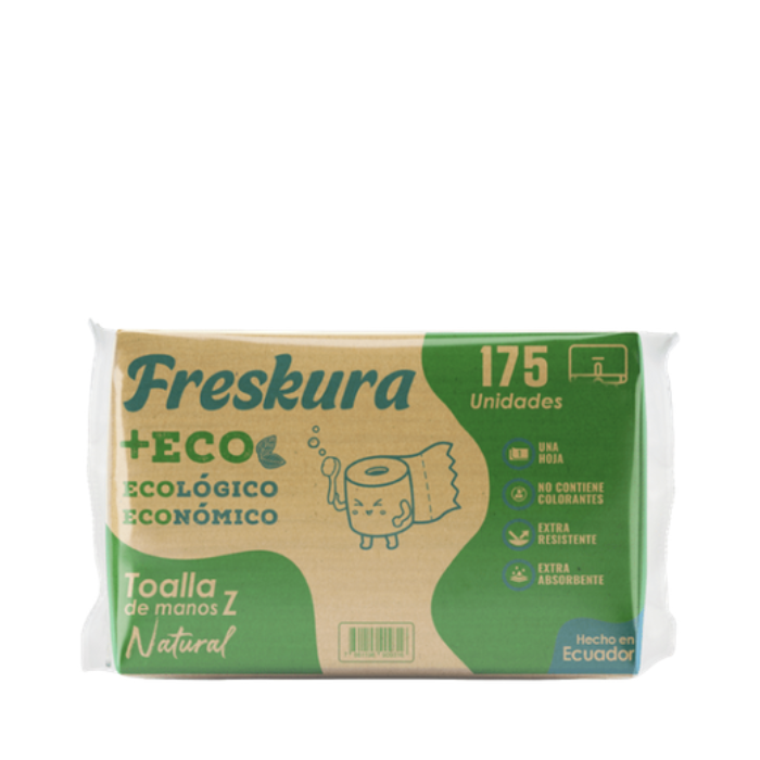 Freskura Toalla En Z Natural x175 Unidades
