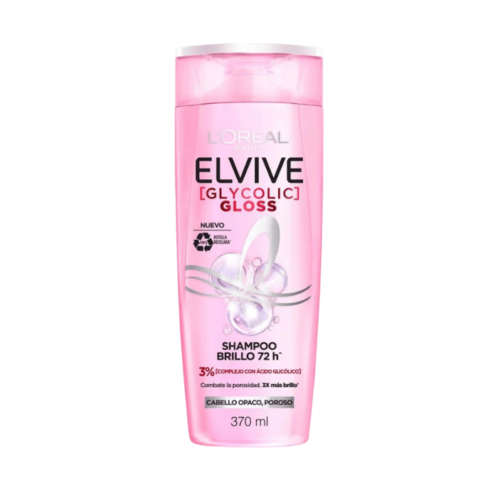 [7509552931143] Shampoo Loréal París Elvive Glycolic Gloss 370ml