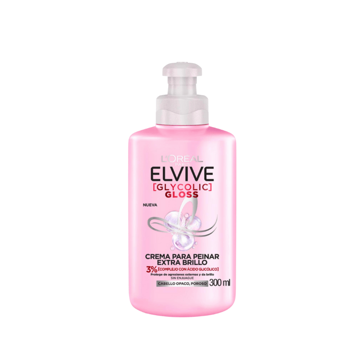 [17726] Crema De Peinar Loréal Elvive Crema Glycolic Gloss 300ml