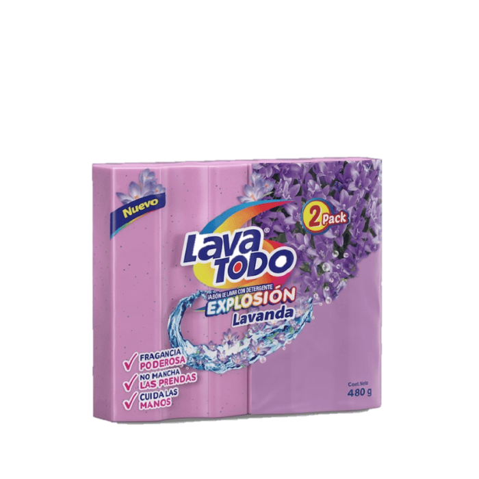 Lava Todo Jabón Explosión Lavanda X2 460g