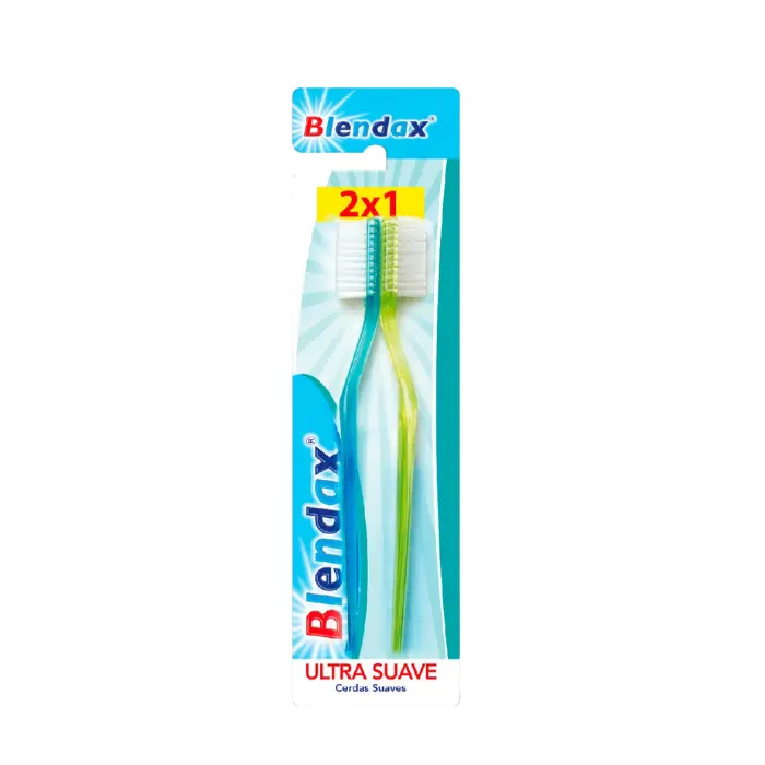 Cepillo Dental Blendax Doble Semi Duro x2 Unidades