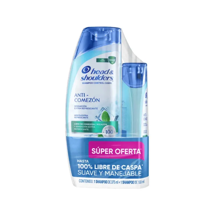 Shampoo H&S Pack Anti Comezón 375ml + 180ml