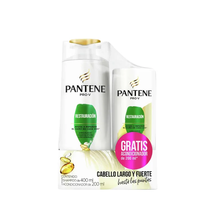 [17805] Pantene Restauración Shampoo 400ml + Acondicionador 200ml