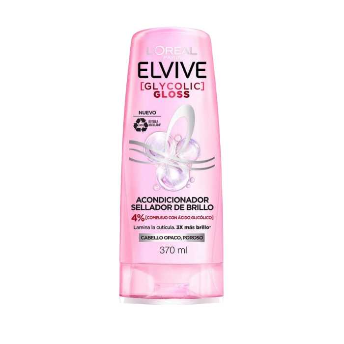 [7509552928617] Acondicionador Loréal París Elvive Glycolic Gloss 370ml