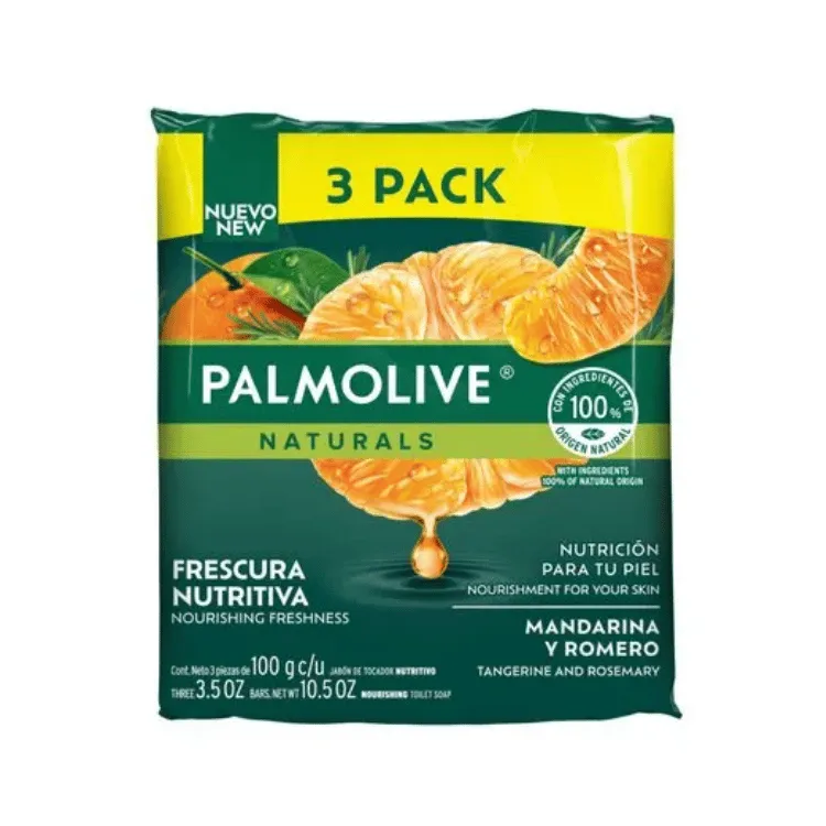 [7509546690254] Palmolive Jabón De Tocador Mandarina 3x110g