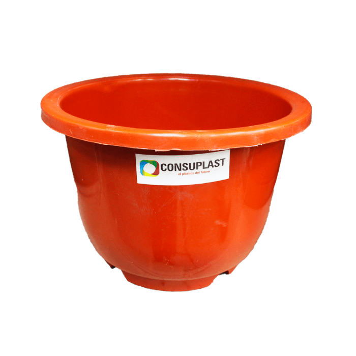 Consuplast Maceta Tradicional Mediana Con Base Terracota