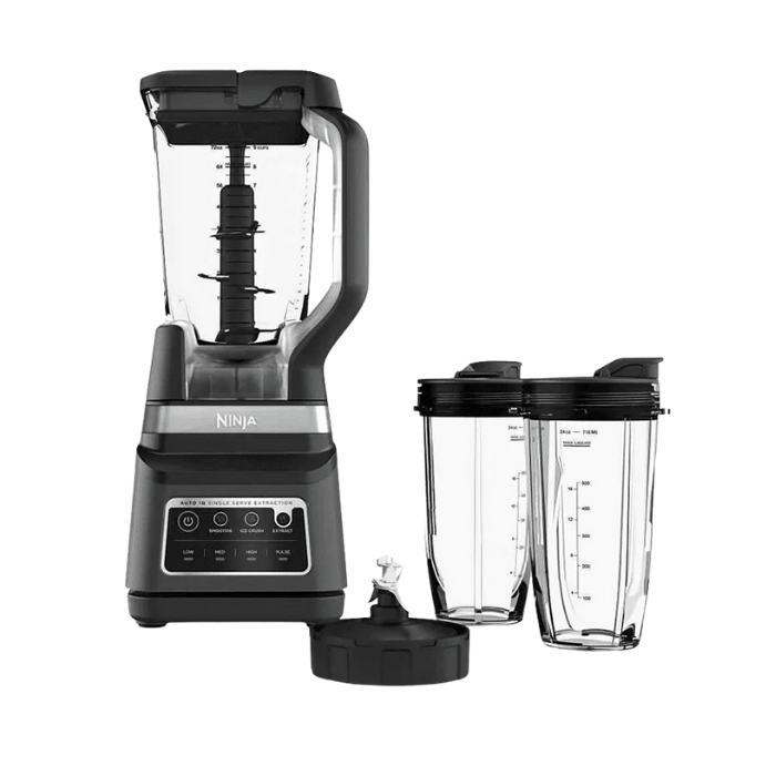 Licuadora Ninja DB751A P88578 | 1400 Watts 2 Vasos Individuales 2 Litros Color Negro