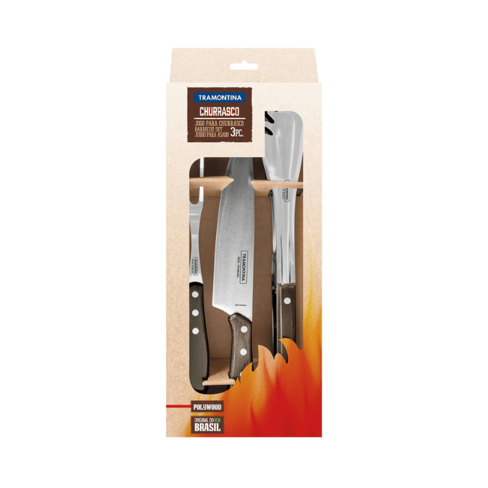 Tramontina Juego Para Asado Polywood x3 Piezas