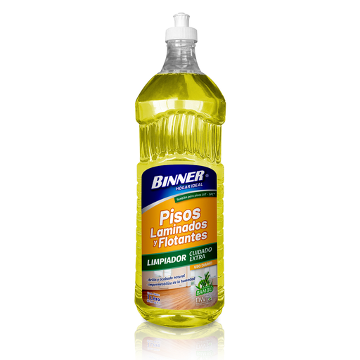 Binner Limpiador de Mantenimiento para Pisos Laminados y Flotantes 1000ml tapa Pull Push