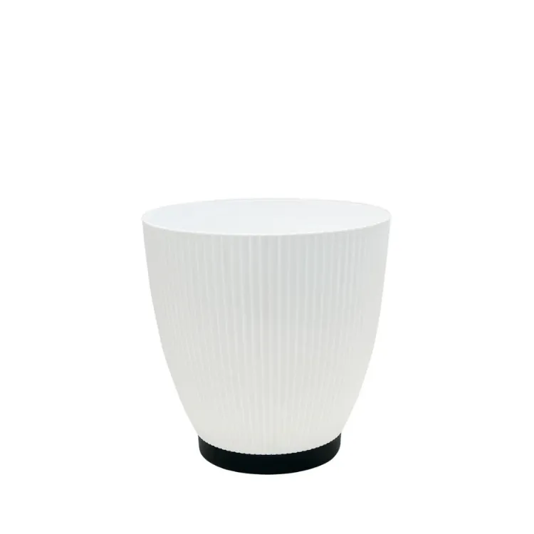 [7861212383717] Macetero Deco Glam 6L Pequeño Blanco - Pica